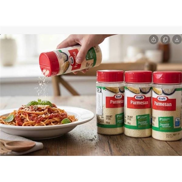 Kraft Parmesan Grated Cheese 125g, Set of 4
