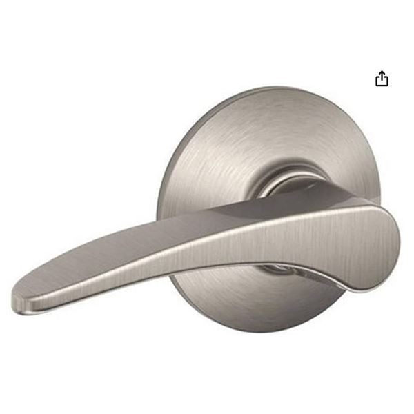 Schlage F10MNH619 Manhattan Hall and Closet Lever, Satin Nickel | Hall or closet lever door handle