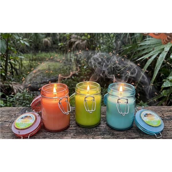 Sierra Citronella Candles in Jar Set of 3