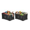 Image 1 : AmazonBasics Metallic Black Storage Bins, 2 Baskets