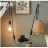 Image 1 : Cable Matters Hanging Lamp Cord 2-Pack 15ft Black