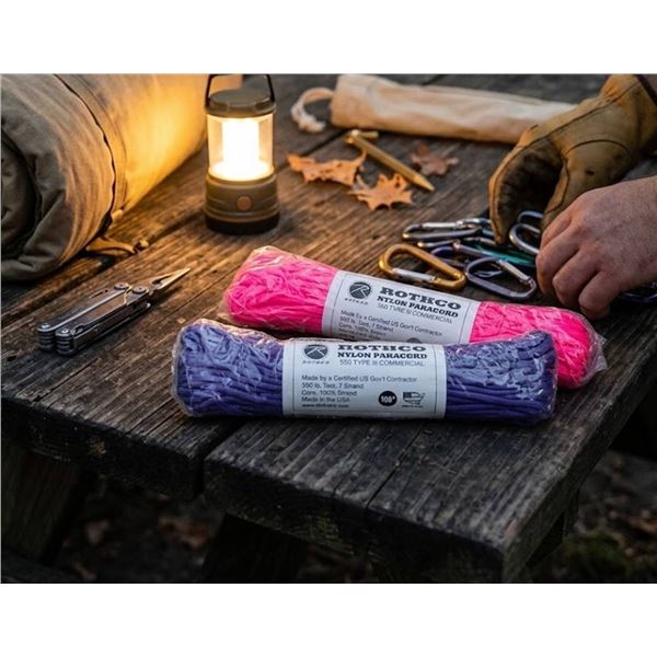 Rothco Nylon Paracord 550 Type III, 2 Pack