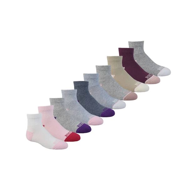 Roots Kids Quarter Socks 10-Pack Size L/G