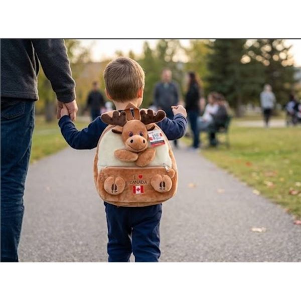 Canada Moose Plush Childrens Backpack