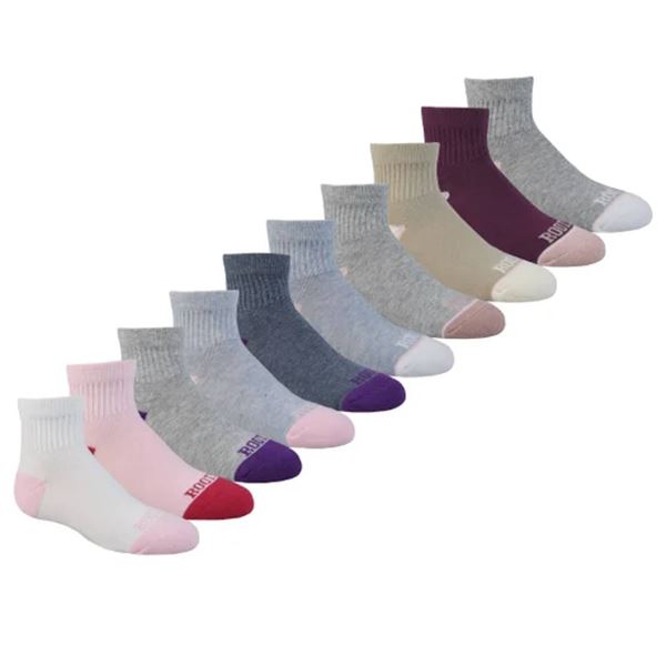 Roots Kids Quarter Socks 10-Pack Size Med