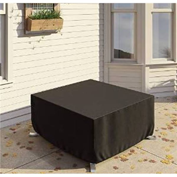 Amazon Basics Square Patio firepit Cover, Black 48 x 30 Inch Black
