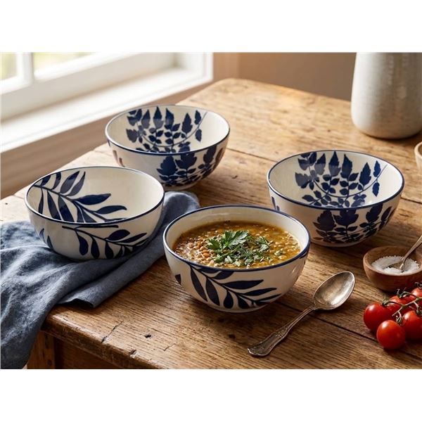 Certified International Leaf Pattern Bowls Lot of 4