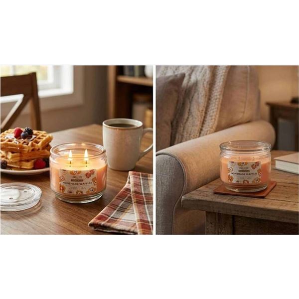 Candle-lite Homemade Waffles Candles, 4-Pack