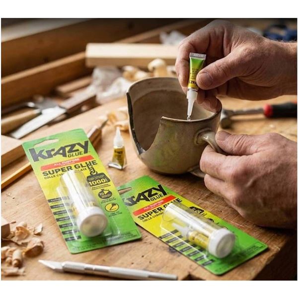 Lot of 2 - Krazy Glue Super Glue 4 Tubes Per Pack