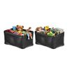 Image 1 : AmazonBasics Metallic Black Storage Bins, 2 Baskets