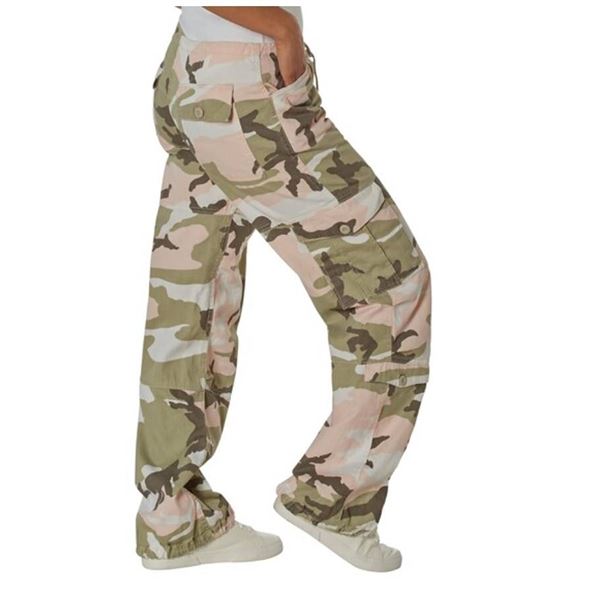Rothco Women's Paratrooper Fatigues Pink Camo Size 2XL