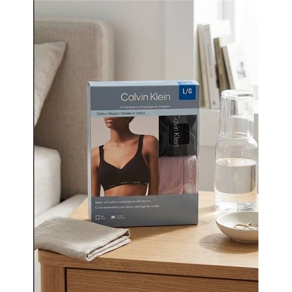 Calvin Klein 2-Pack Bralette L/G
