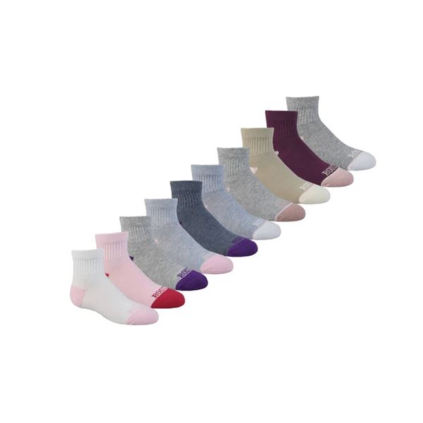 Roots Kids' Quarter Socks 10-Pack S/P
