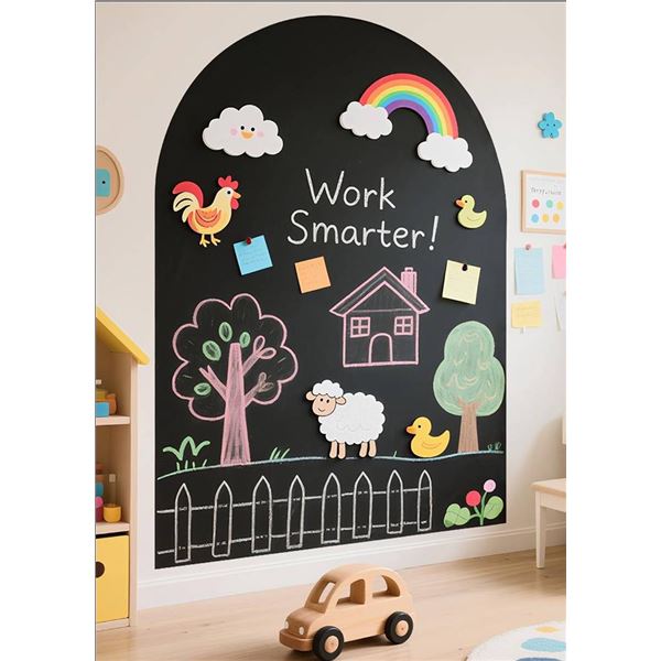 Magnetic Wall Decal 40" x 32" White