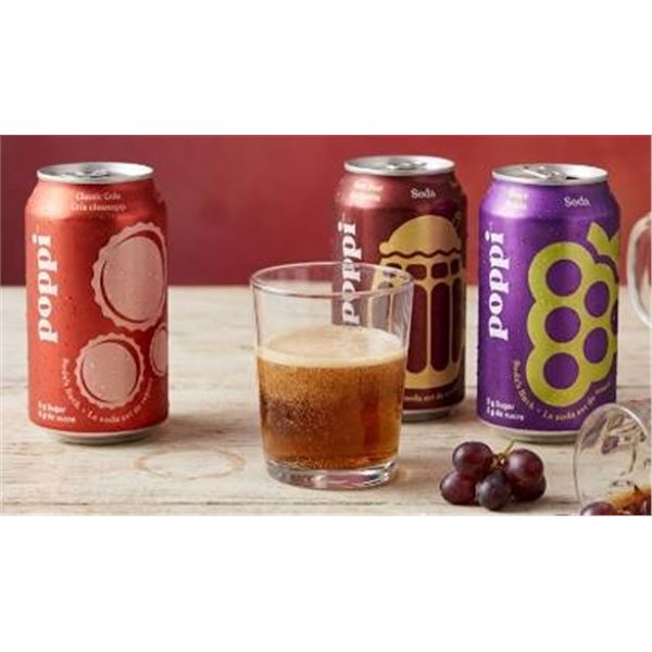 Poppi Prebiotic Soda 16 Cans 355ml Each