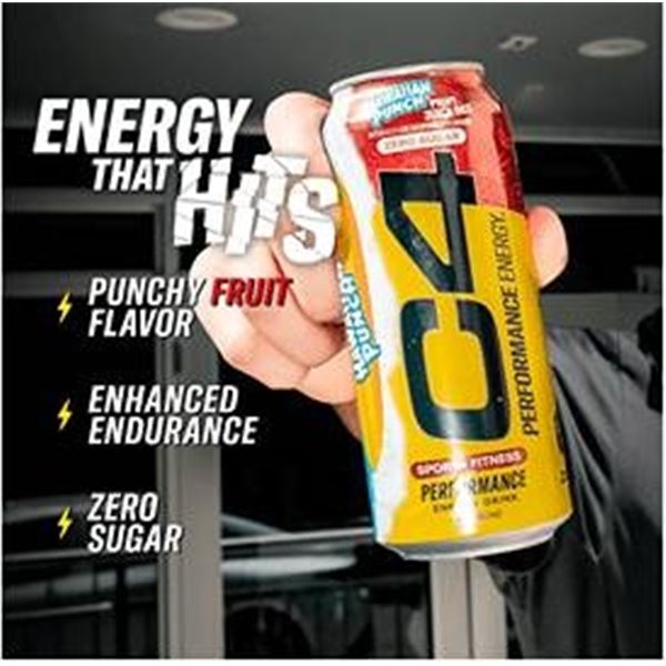 C4 Energy Drink Hawaiian Punch 11 x 473ml