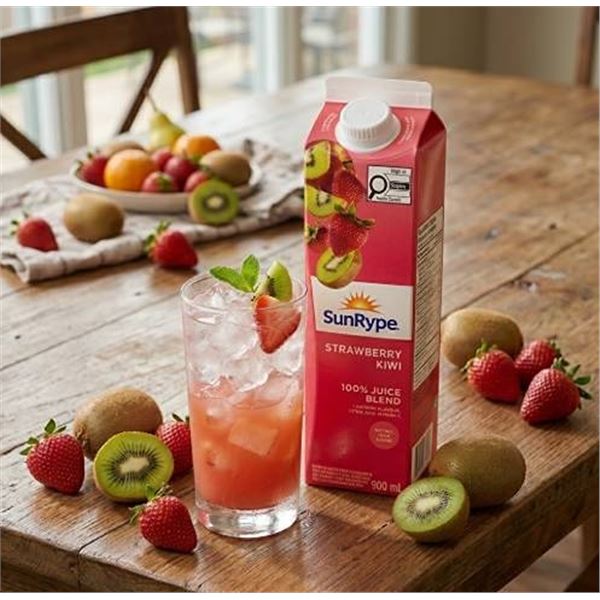 SunRype Strawberry Kiwi Juice 12 x 900mL