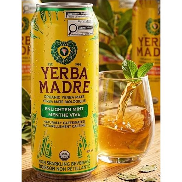Yerba Madre Organic Enlighten Mint 12 Pack