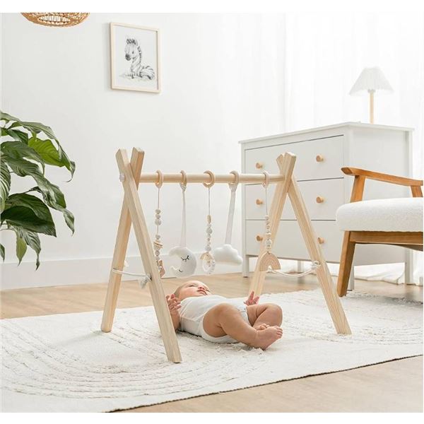 Comfy Cubs Wooden Baby Play Gym