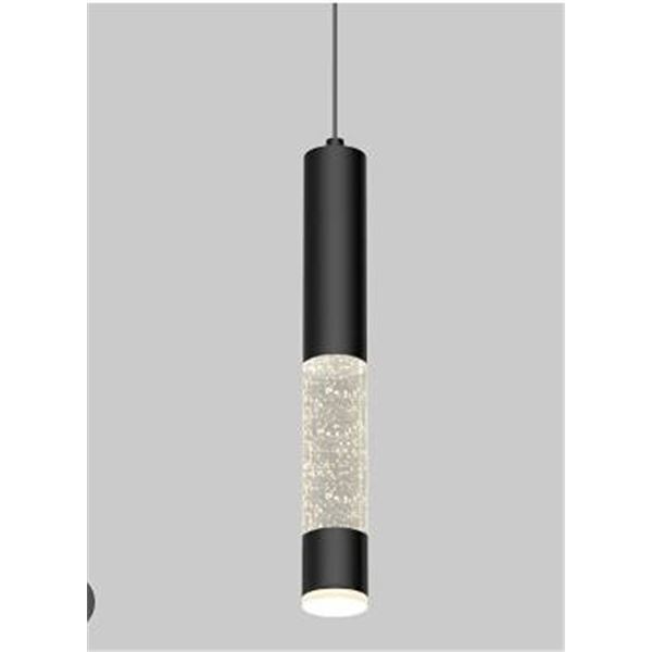 Modern Linear Chandelier, Black Finish
