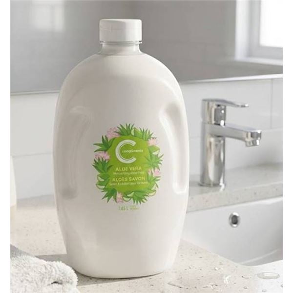 Compliments Aloe Vera Liquid Hand Soap, 4 x 1