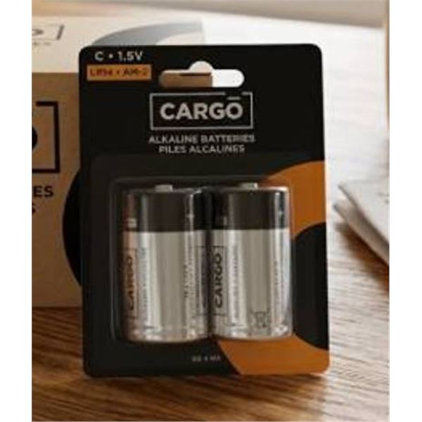 Cargo Alkaline C Batteries LR14 AM-4X (6 - 2 PACKS)