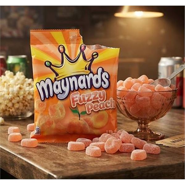 Maynards Fuzzy Peach Candy 154g x 12
