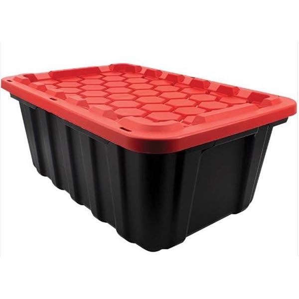 Tuff Store Heavy-Duty Storage Box 27 Gallon With Lid