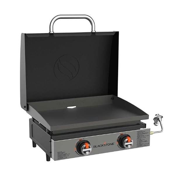Blackstone 2144 Original 22â€ Tabletop Griddle with Integrated Protective Hood and Stainle