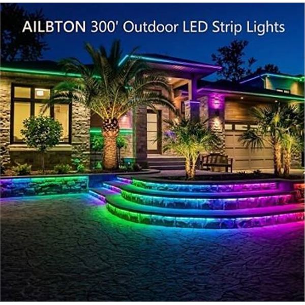 Outdoor Waterproof LED Strip Lights 300'