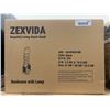 Image 2 : ZEXVIDA Black Bookcase With Lamp