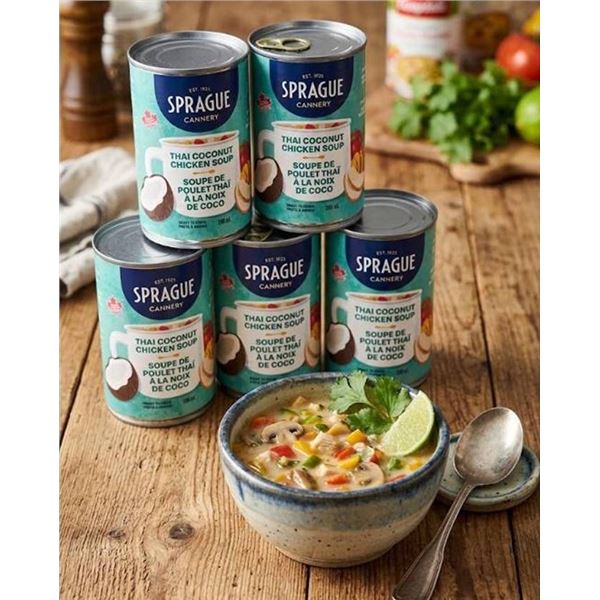 Sprague Thai Coconut Chicken Soup, 8 Cans