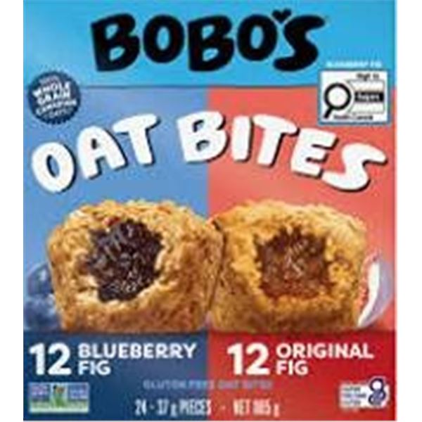Bobo's Oat Bites Blueberry Fig and Original 24 pack
