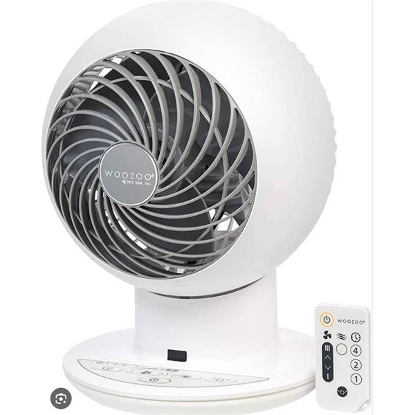 WOOZOO Globe Table Fan White