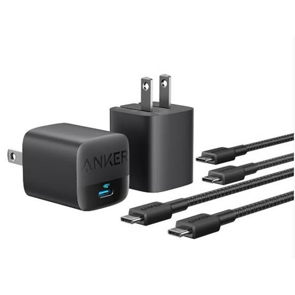 Anker 30W Fast Charging Kit with 2 USB-C C Cc