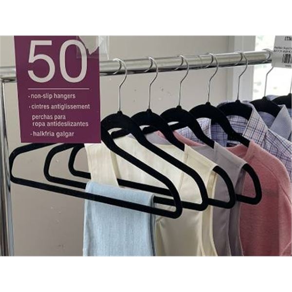 50 Non-Slip Clothes Hangers
