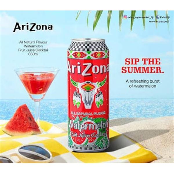 Arizona Watermelon Juice 680ml Can x 12