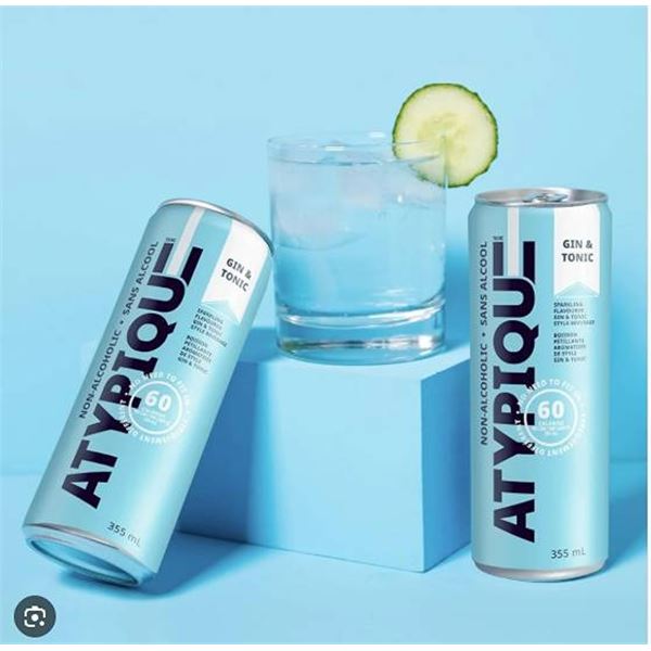 Atypique Non-Alcoholic Gin & Tonic 12 x 355ml