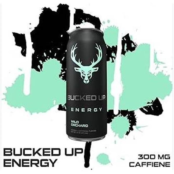 Bucked Up Energy No sugar Wild Orchid Drink 12x355mL