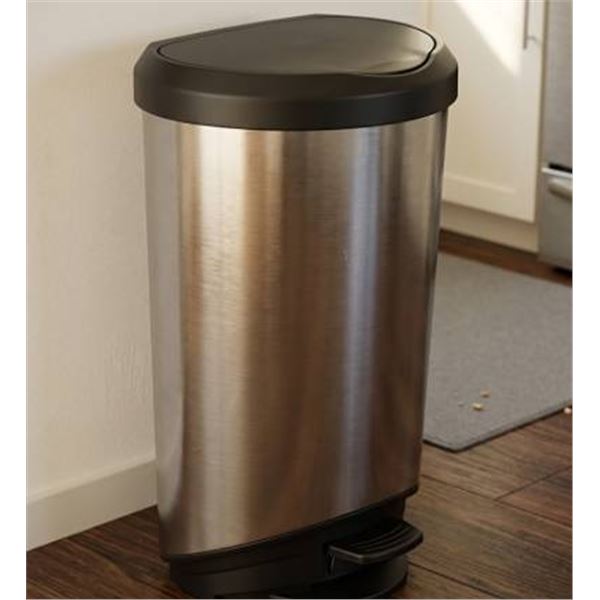 Curver 42L Step-On Pedal Trash Cans, Set of 3 - **NO LIDS**