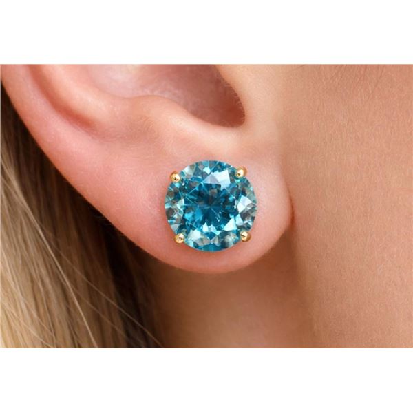 $800, 14kblue lab diamond (0.45ct) earring, retail value $800