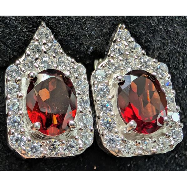 $360, silver(5.79g), amethyst (3ct) earring, retail value $360