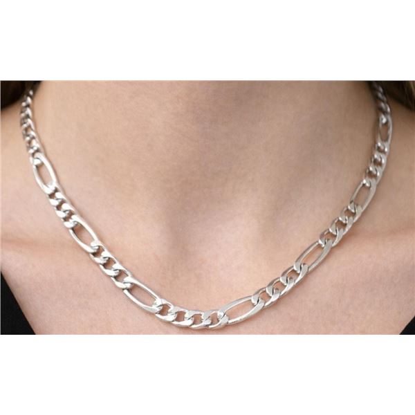 $250, silver(8.32g),  hollow style rhodium plated chain 20", retail value $250
