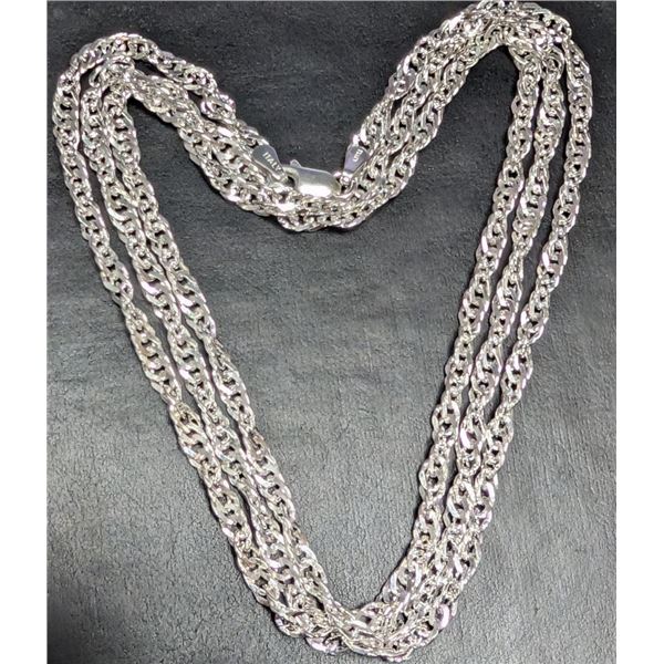 $380, silver(12.5g),  chain 30", retail value $380