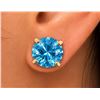 Image 1 : $1000, 14kblue topaz (4.5ct) earring, retail value $1000
