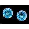 Image 2 : $1000, 14kblue topaz (4.5ct) earring, retail value $1000