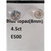 Image 4 : $1000, 14kblue topaz (4.5ct) earring, retail value $1000