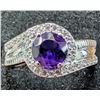 Image 1 : $240, silver(3.57g),  amethyst (1ct) ring, retail value $240