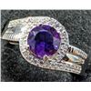 Image 2 : $240, silver(3.57g),  amethyst (1ct) ring, retail value $240