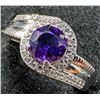 Image 3 : $240, silver(3.57g),  amethyst (1ct) ring, retail value $240